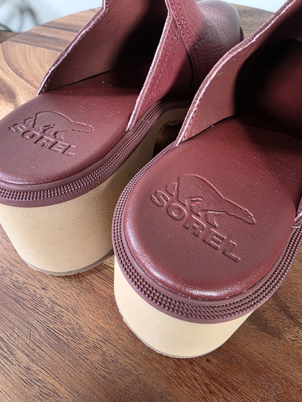 Sorel Hi-Line Heel Mule Boots - Spice / Tawny Buff Size 8 - Picture 16 of 16